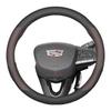 Leather Car Steering Wheel Cover for Cadillac VISTIQ ESCALADE IQ OPTIQ LYRIQ CT4 XT6 XT4 XT5 XTS CT5 CT6 ATS Accessories