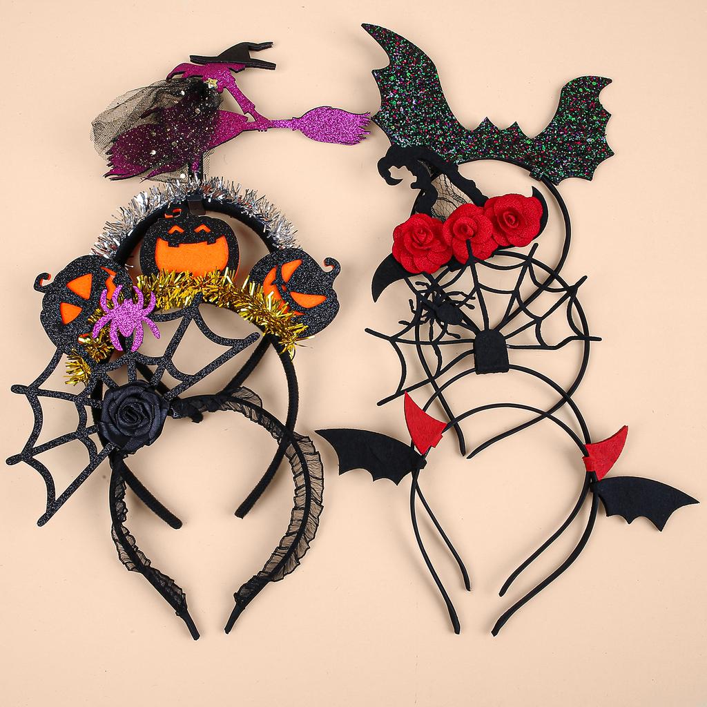 Halloween Stirnbänder Dekorative Festliche Spinne Haarreif Mit Choker Halskette Foto-Requisiten Kostüm Cosplay Zubehör