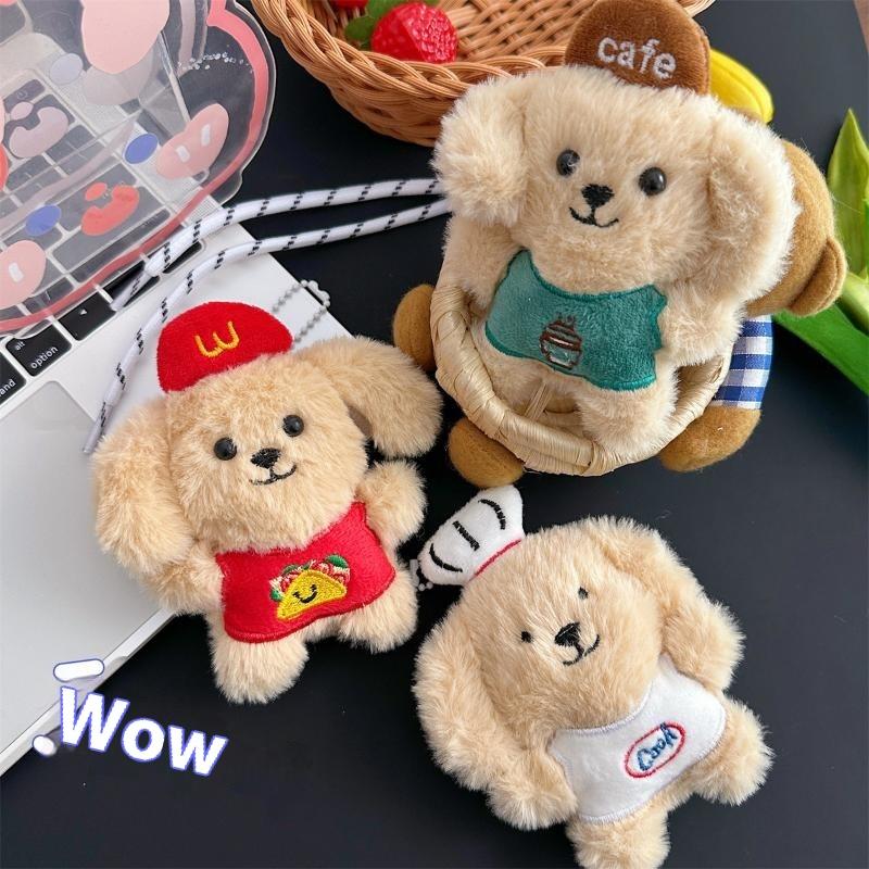 Cartoon Plush Doll Puppy Pendant Cute Doll Decoration Pendant Backpack Pendant Decoration Gifts