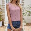 Women's Tops with Cut-out Drawstring Camisoles in Solid Color