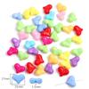 20 ks akrylových průhledných korálků ve tvaru srdce pro DIY Náhrdelník Náramek Náušnice Příslušenství pro výrobu šperků