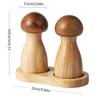 Wood Mushroom Pepper Grinder High Hardness Grinding Core Salt Grinding Bottle  Sea Salt