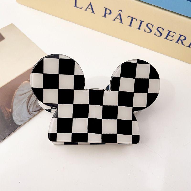 1pc Acrylic Cartoon Mickey Hair Clip, Fashionable, Back of Head Hair Clip, Shark Clip, Hair Accessory