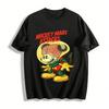 Brain Exposed Mickey Mars Attacks Trendy Graphic Tee Pure Cotton T-shirt