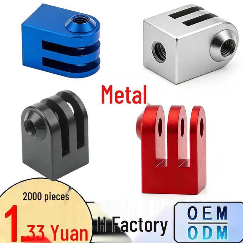 Aluminum Alloy Tripod Mount Adapter for GoPro 12/11/9 & DJI Action Cameras