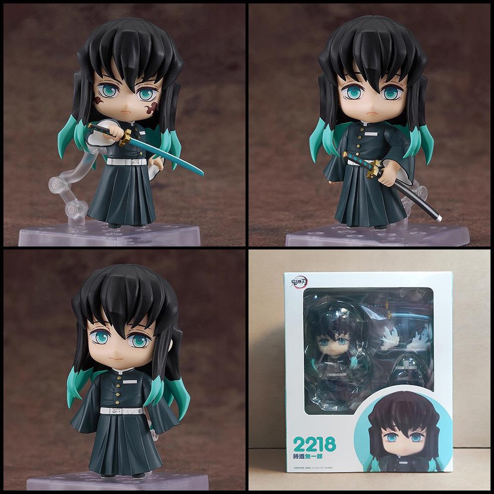 Demon Slayer Anime Figure Akaza Action Swappable Faces Movable Joints 2112 Articulated Poseable Detailed Scale Collectible