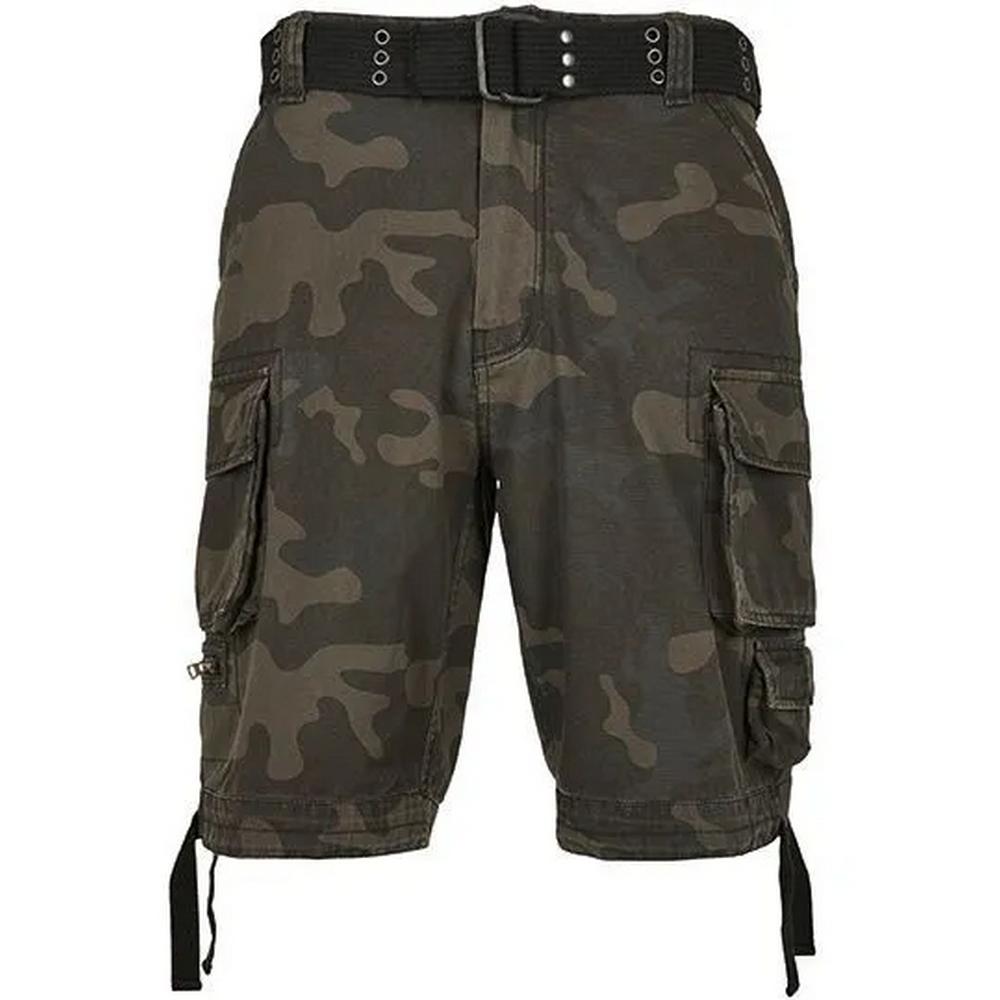 Build Your Brand Mens Savage Camo Cargo Shorts