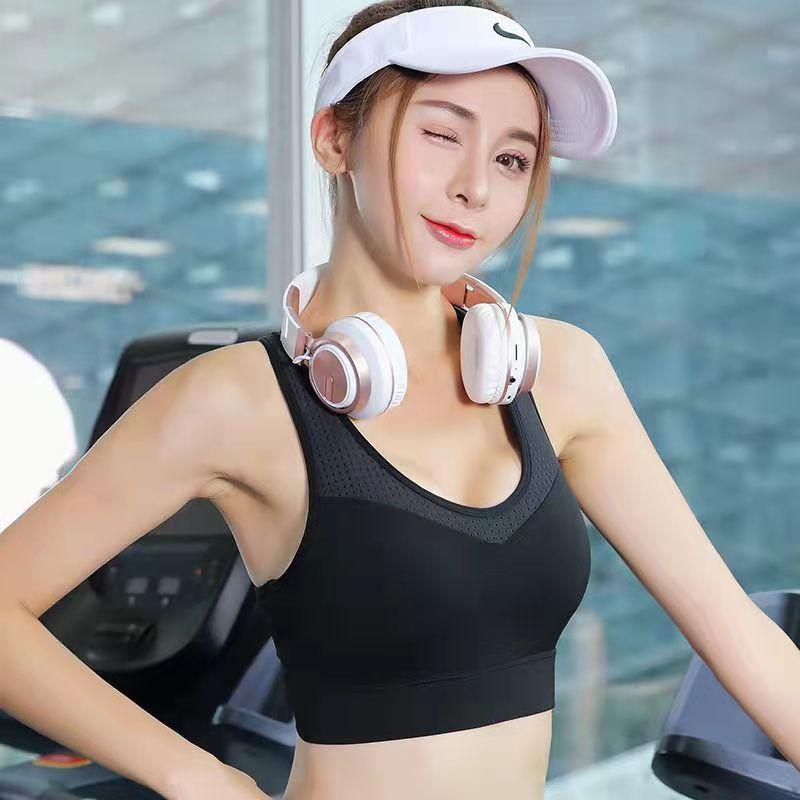 Women's High Strength Sports Bra Shockproof Running Gather Plus-size Mm Bra Large Sports Bra Wear Vest Yoga Bra Outside The Gym
