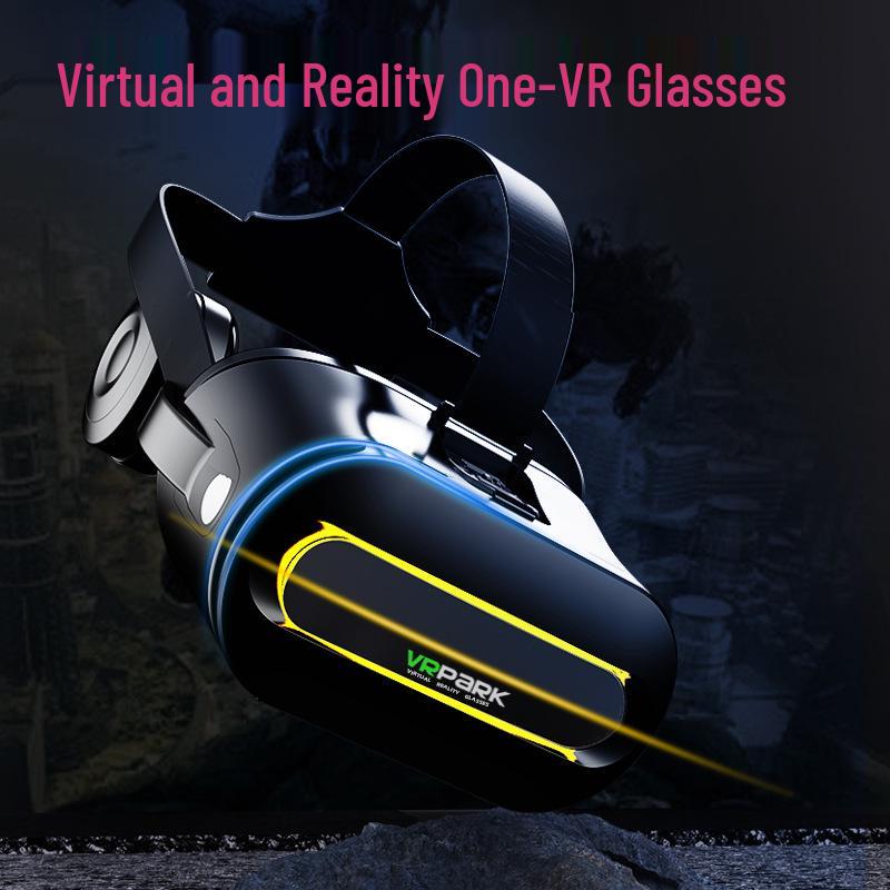4K All-in-One VR Glasses with Bluetooth Headset for 3D Games and Movies