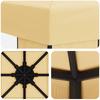 Gazebo 3 X 3 M Cream Polyester and Steel 190 Gsm