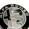 ALFA ROMEO Front- und Heck-Schwarzes Emblem-Set Alfa Romeo Giulia Stelvio Modifiziertes Emblem Auto-Logo Dekorative Zubehörteile