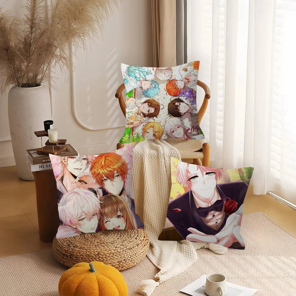 Anime Game Mystic Messenger Pillow Anime Pillow Sofa Bed Head Pillow Cover Cushion Cover Fashion