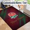 Custom Text Printed Rug England Rugby Non Slip Floor Carpet For Home Room Decor