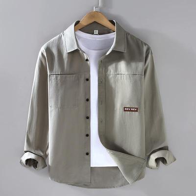 Cardigan da uomo in cotone ampio retrò giapponese primaverile