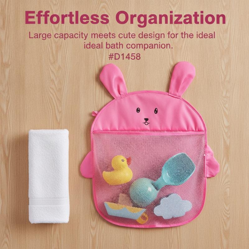 Mother Kids Baby Bath Toys Storage Bag Strong Suction Cups Bath Game Bag Bathroom Organizer Water Toys Storage Net Bag Baby Item