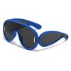 Y2K Vintage Oversized Pilot Sunglasses UV400 Fashion Mirror Shades Trendy Punk Cool Sun Glasses For Women Men
