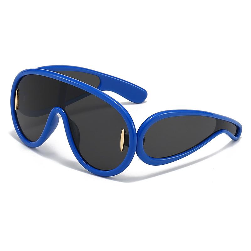 Y2K Vintage Oversized Pilot Sunglasses UV400 Fashion Mirror Shades Trendy Punk Cool Sun Glasses For Women Men