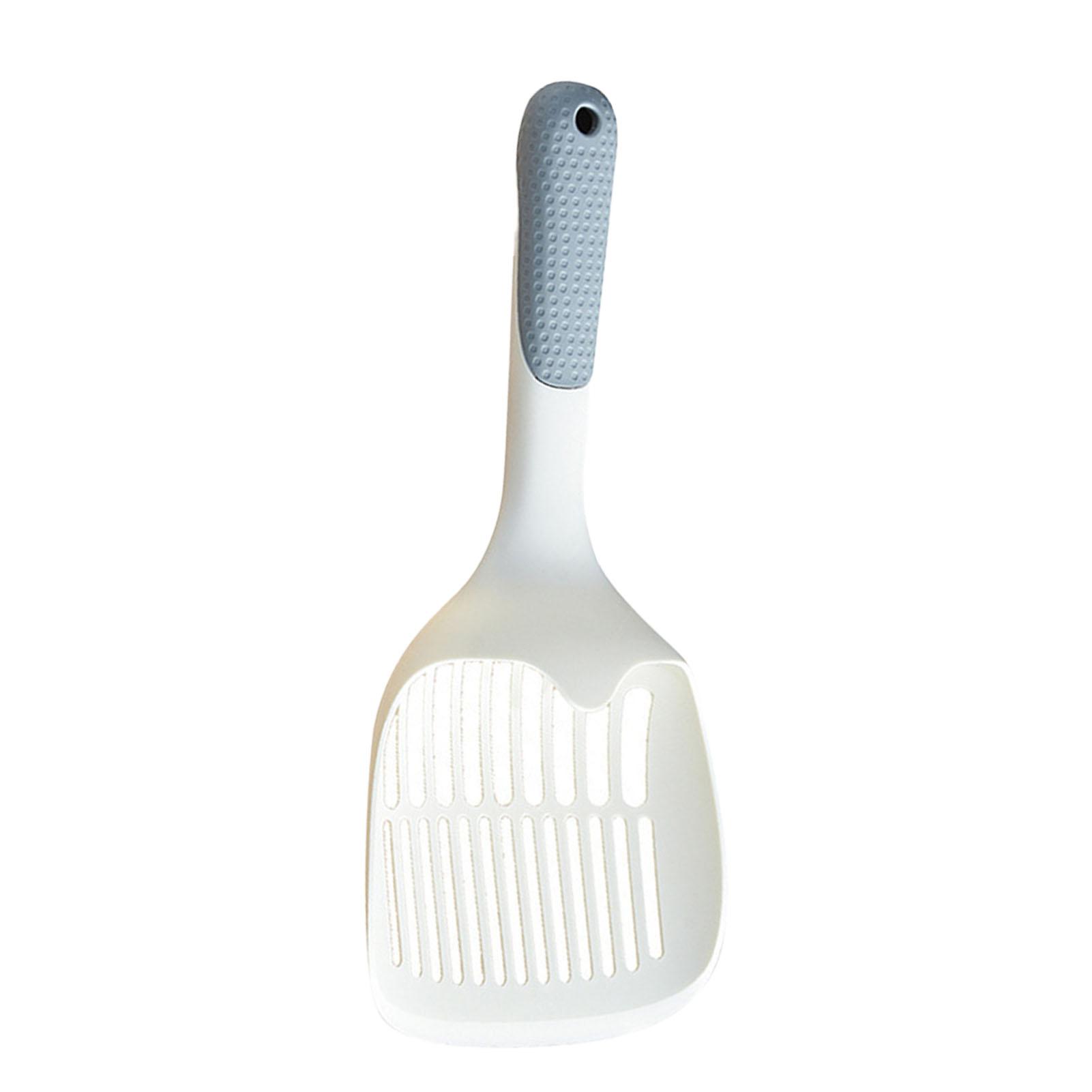 

Cat Litter Scoop Ergonomic Handle Smooth Sand Leakage Hole Cat Litter Shovel with Hook for Animal