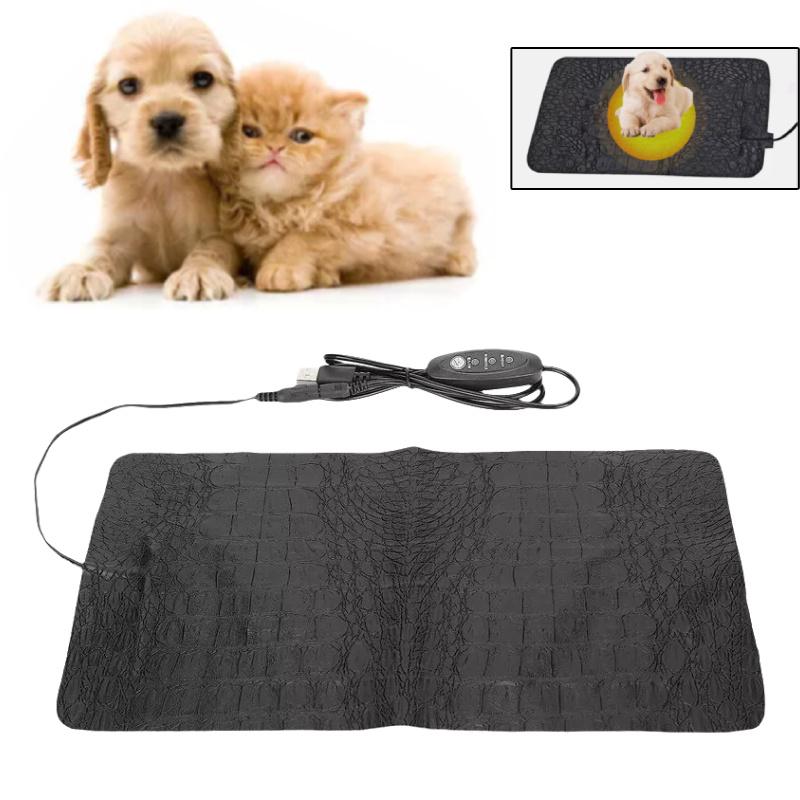 Heizung Haustier Elektrisches Hunde Katze Bett Wärmer 3 Modi Wasserdicht Teppich Decke USB Bett