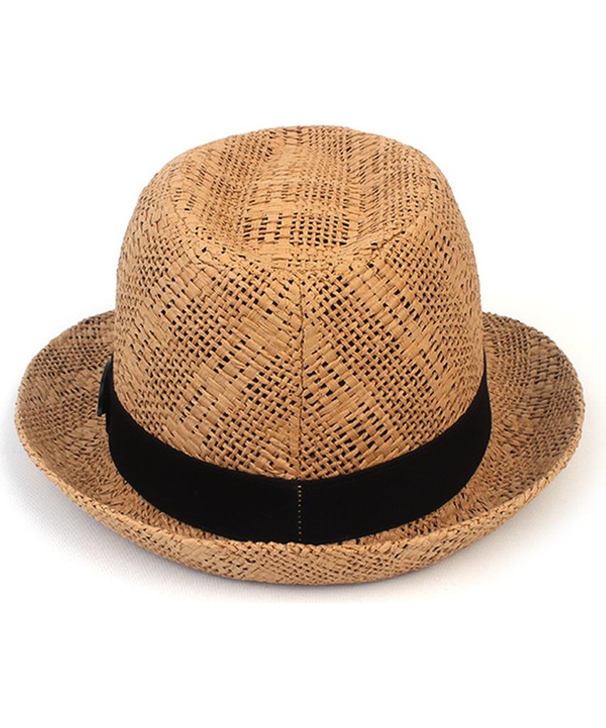 Yunibeosyeolkemiseuteuli Bu Check Beige Short Fedora Summer Fedora