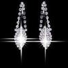Women Fashion Charm Leaf Necklace Earrings Jewelry Set for Wedding Party
