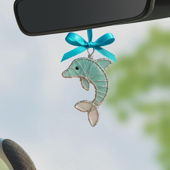 Ornamenti Oceano in Vetro Marino Fatti a Mano Ornamenti da Appendere Costieri in Acrilico 2D Tartaruga Marina Polpo Cavalluccio Marino Pesce Regali per Albero di Natale Decorazioni per la Casa Spiaggia