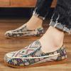 2024 New Summer Printing Pattern Loafers For Men Fashion Causal Flats Shoes Sports Walking Sneakers Zapatillas Hombre