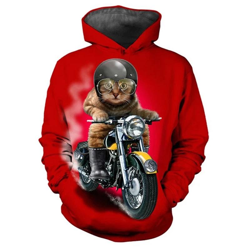 Sweat-shirt À Capuche Pour Hommes, Chat Mignon, Graphique Animal Imprimé En 3D, Hip Hop, Streetwear, Pulls Surdimensionnés, Hauts, Vêtements Masculins