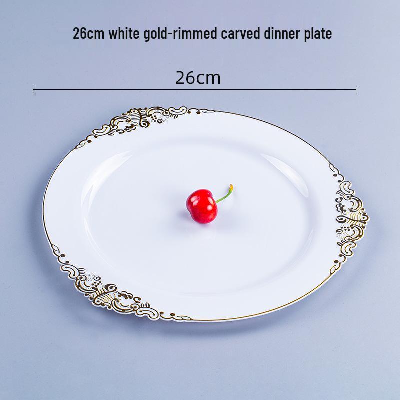 Thickened Transparent PS Plastic Plates - Crystal Butterfly Design for Steak, Fruit & More