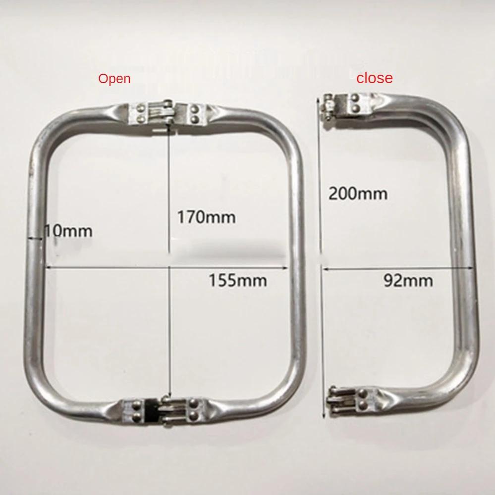 

Metal Aluminum Tube Frame Bag Handle Accessories Clutch Bag Parts Bag Frame For Wallet Doctor Purse Frame Aluminum Pipe Clamp