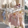 Folding Drying Rack Wall Mounted Drying Clip Windproof Sock Clip Clothing Rack Hanger Household Sock Drying Clip Space Saving