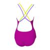 Double-layer multi-color shoulder strap one-piece competitive swimsuit for 's professional sports training, low fork to cover the belly