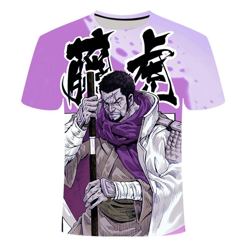 One Piece New Anime 3D Printed Casual Fashion Cool Round Neck T-shirt for Primary and Secondary School Students