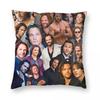 Jared Padalecki Photo Collage Square Pillowcase Polyester Linen Velvet Printed Zip Decor Home Cushion Cover 45X45