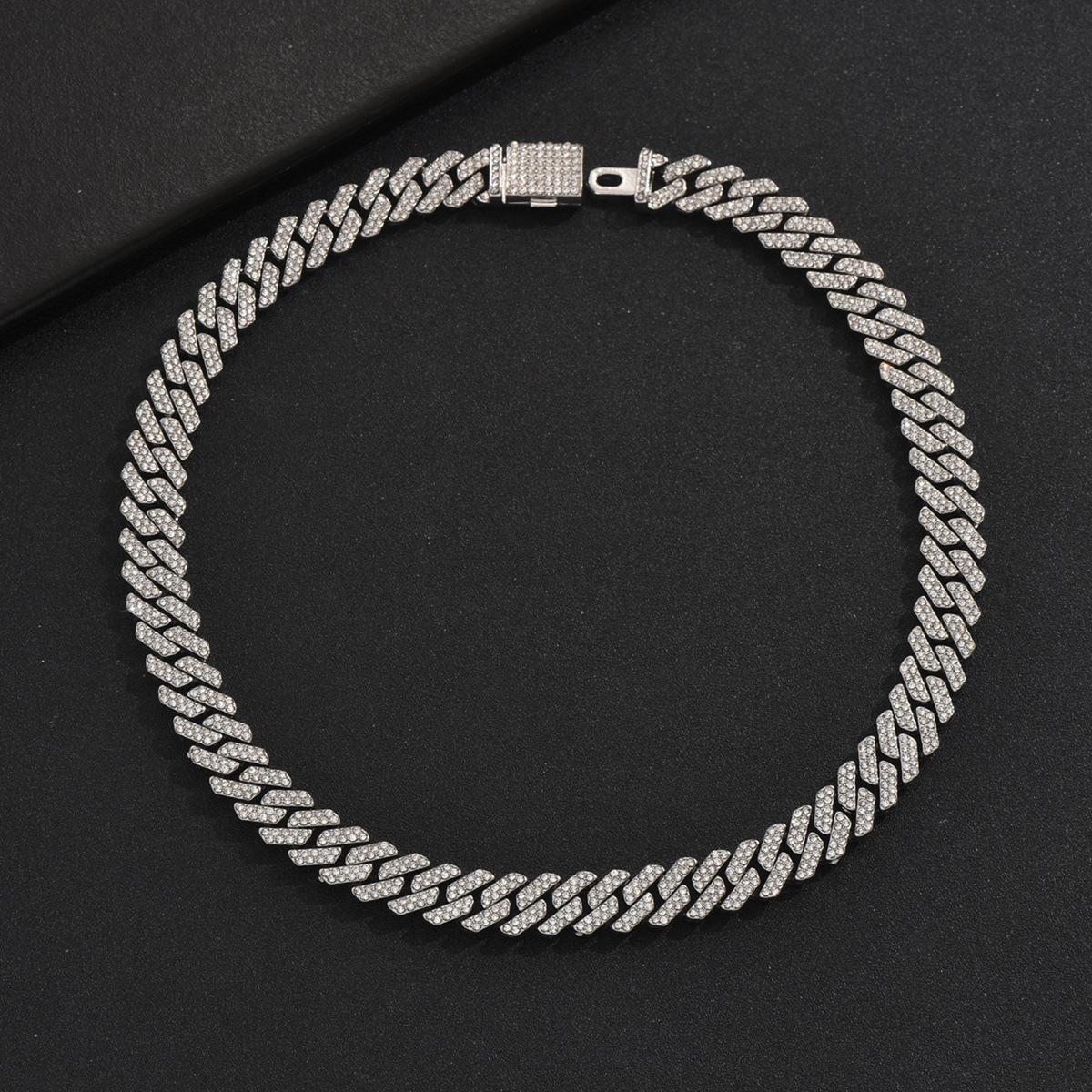 

Simple Hip Hop Men s Necklace Versatile Diamond Design Clavicle Chain Fashion Personality Chain