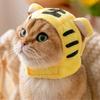 Tierkopfbedeckung Niedliche Cartoon Warme Bequeme Tierhut für Katze Hund Party Kostüm Accessoire