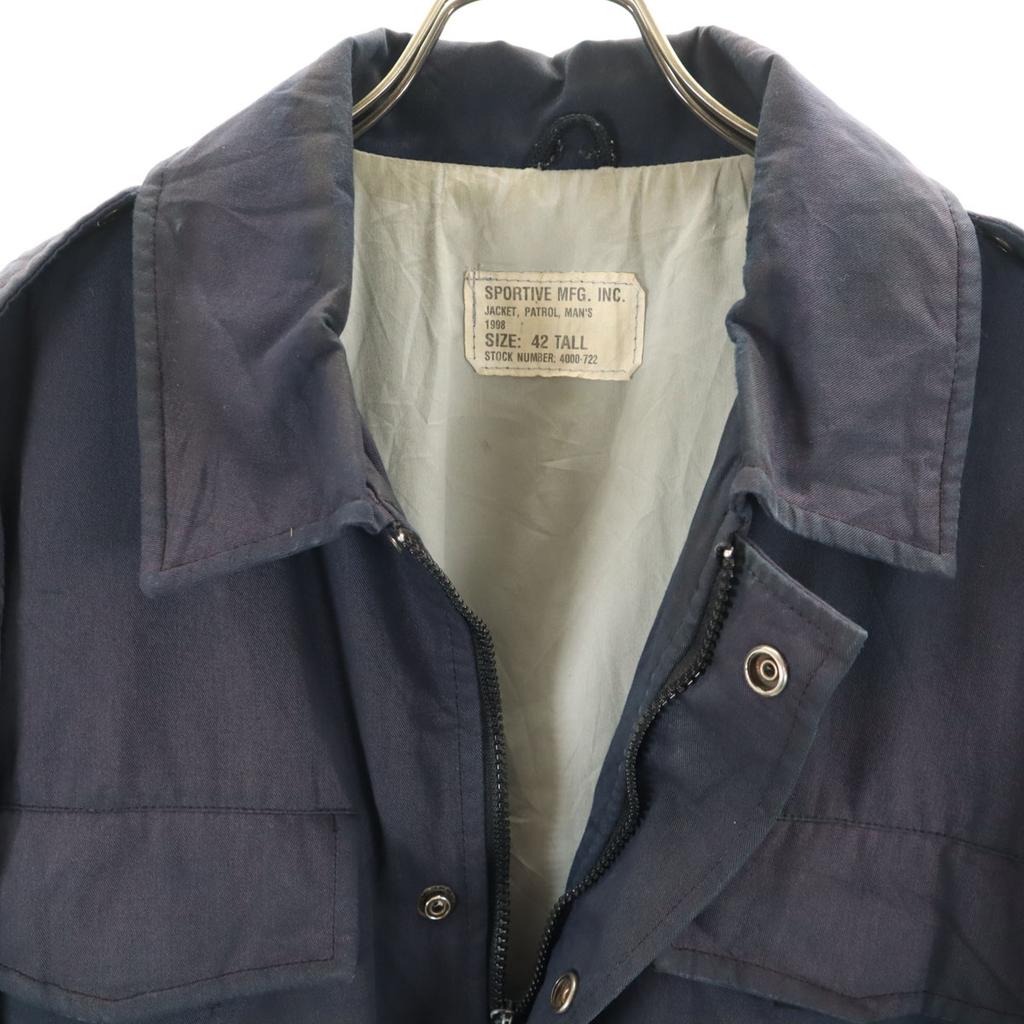Canadian Army 90s Old Police Jacket 42 Navy Men's Used