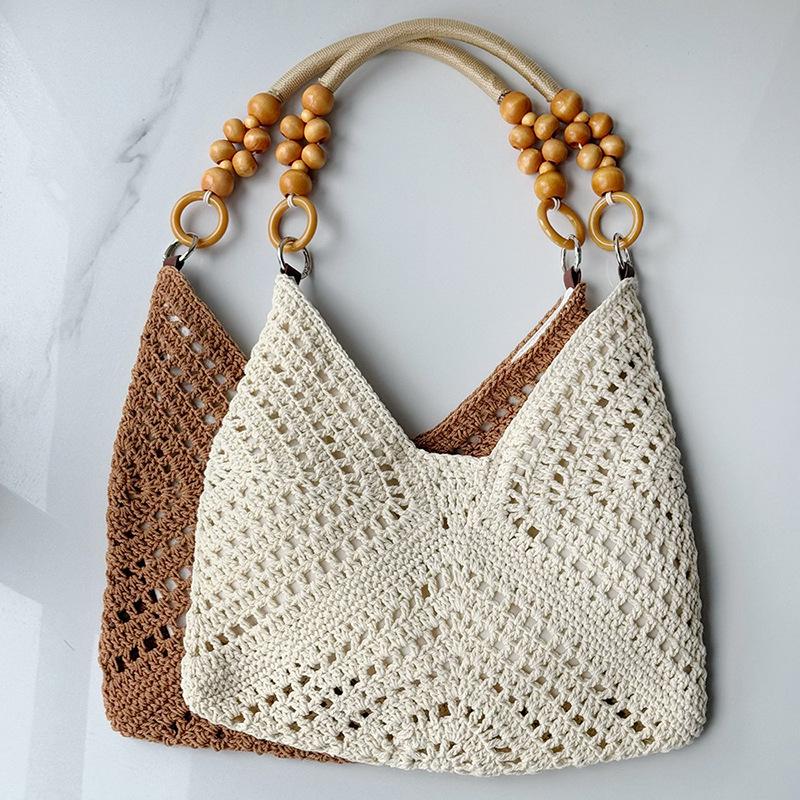 2026 Women's Large Capacity Retro Ethnic Straw Tote Bag