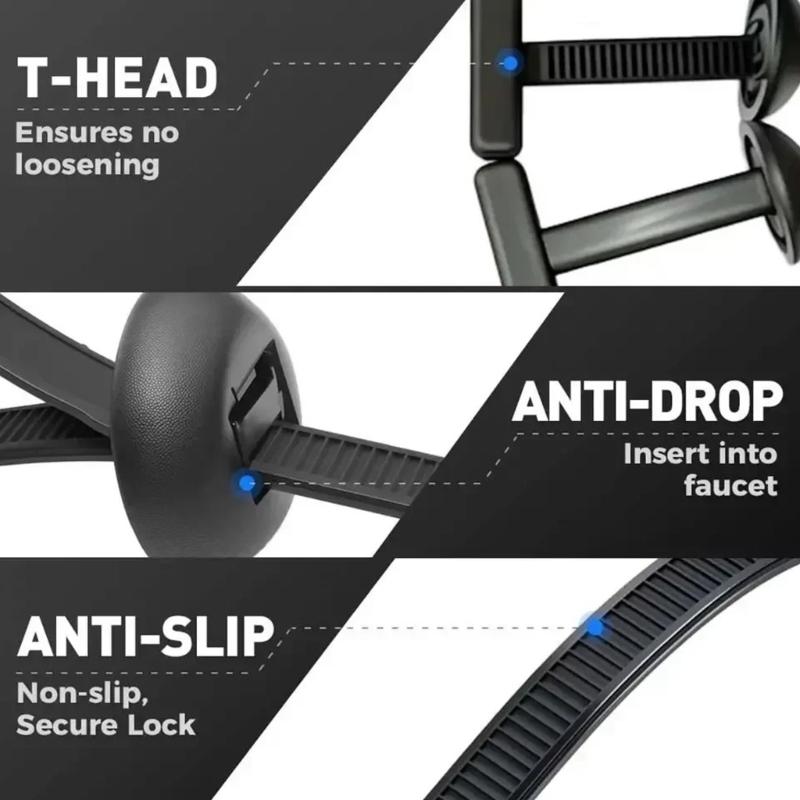 Reusable 90mm Automotive Grade Cord Management Clips Fastening Clamps Design Prevents Unraveling During Harsh Conditions