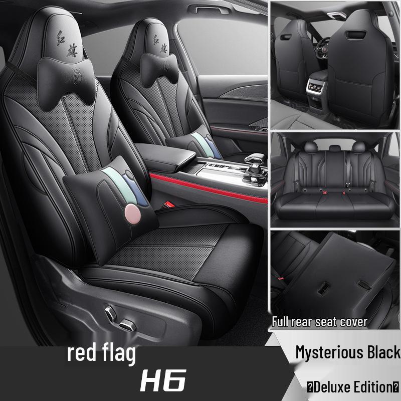 Hongqi H6 All-Season Breathable Leather Seat Cover - Full Coverage Cushion for New Car