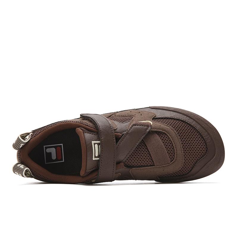 Fila Step Color Stone Shoes Color Block Fashion Trend Durable Breathable Lightweight Low Top Casual Shoes Women sneaker Garden-Brown F12W622120FPS
