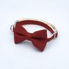 Pet Collar Adjustable Beautiful Bowknot Decor Plaid Dog Car Necklace Jewelry for Taking Photo