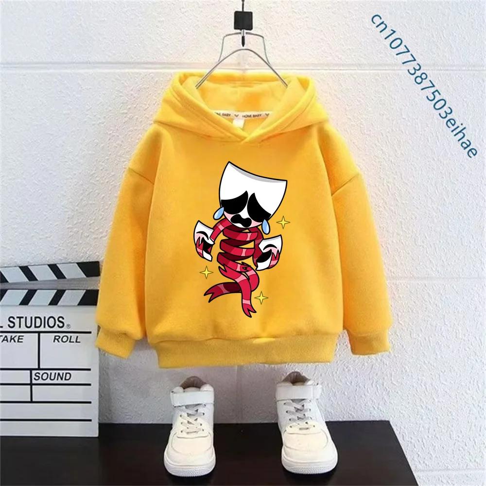 Y2K Vintage The Amazing Digital Circus Kinder Kapuzenpullover Langarm Cartoon Cosplay Kostüm Junge Mädchen Sport Außenmantel