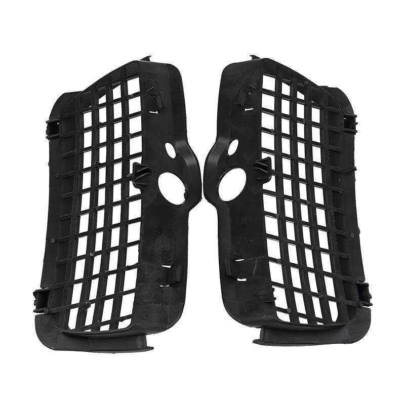 1Pair Car Front Bumper Fog Lights Grille Cover Fit for Golf MK3 Rabbit 1994 1995 1996 1H6853665A 1H6853666 (black)