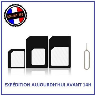 ADAPTÉRY SIM KARTY 3 v 1 NANO SIM / MICRO SIM / STANDARDNÍ SIM Univerzální