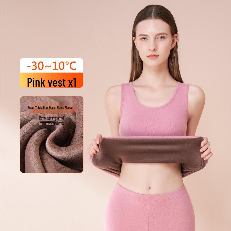 Women's Thickened Fleece-Lined Heated Vest for Winter