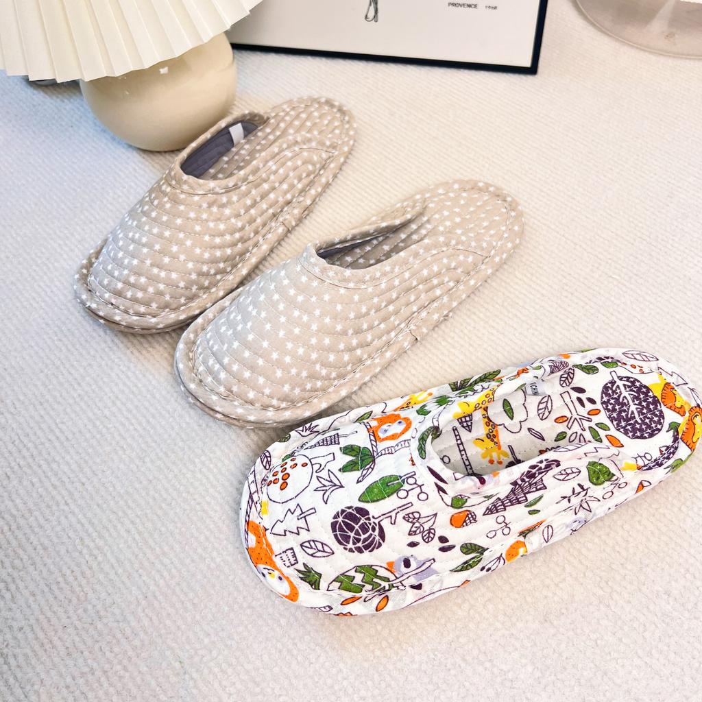 Fashion Women Slippers Lightweight Home Shoes Antislip Soft Indoor Fabric Slippers Can Machine Wash Mix Order
