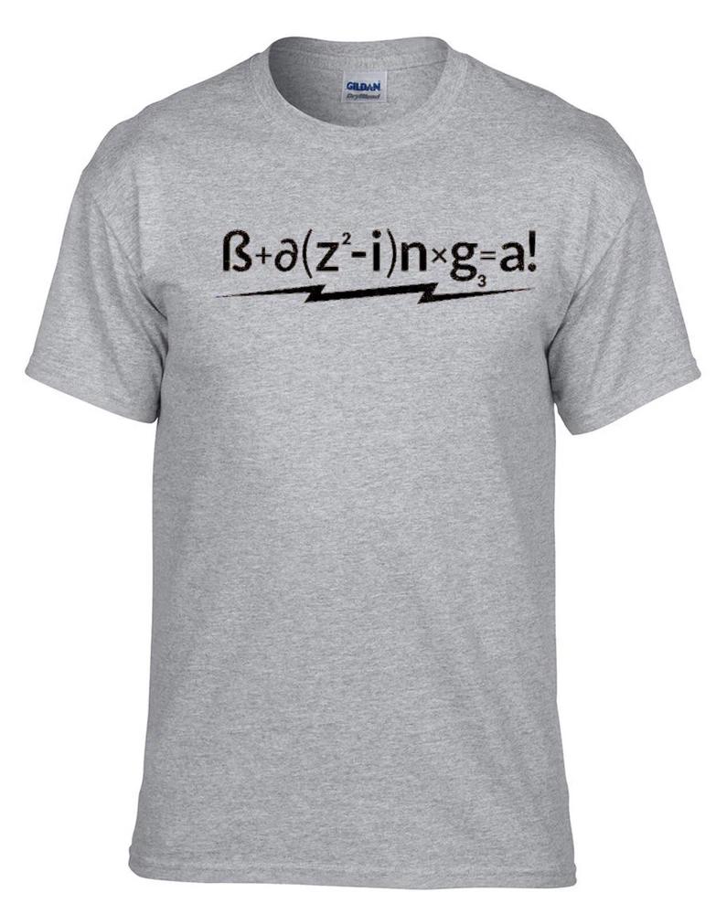Bazinga Math Formula Big Bang Theory Grey Kids TShirt 319grKids S