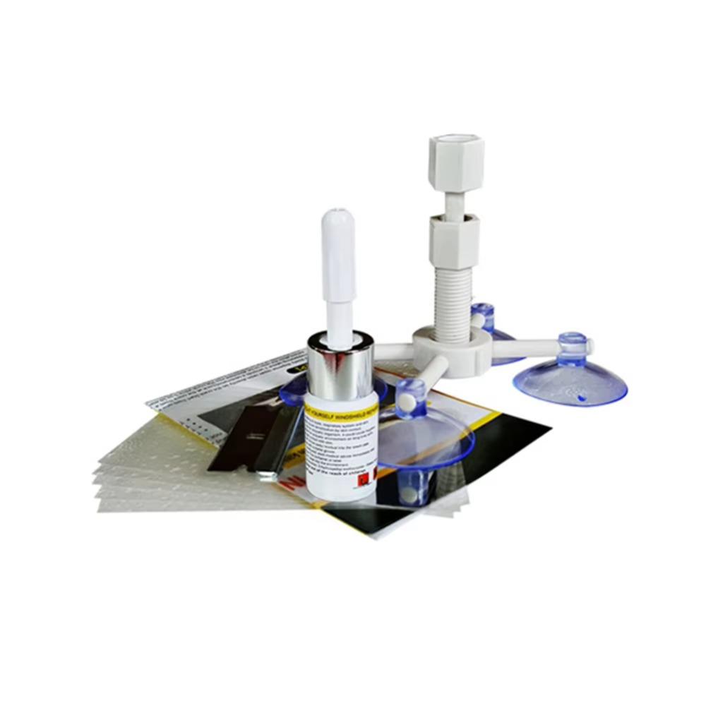 

Repair Car Glass Repair Tool Kit Practical Car Windscreen Resin Sealer Screen Polishing белый