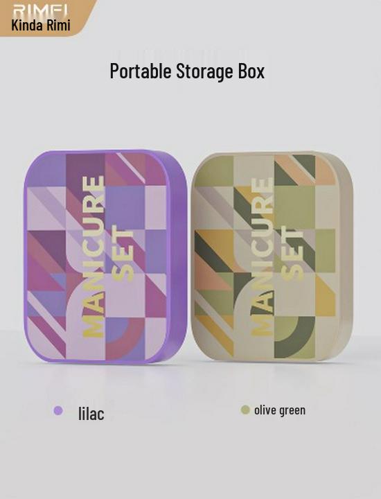 

Jinda Rimei Portable Nail Clipper Set: Includes Clippers and Scissors for Men and Women DR865 Green